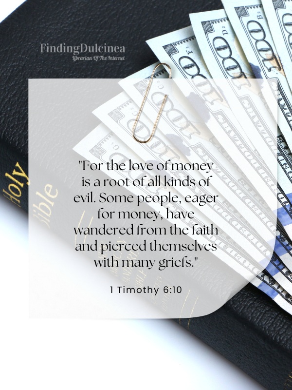 1 Timothy 6:10 Bible Verses About Money