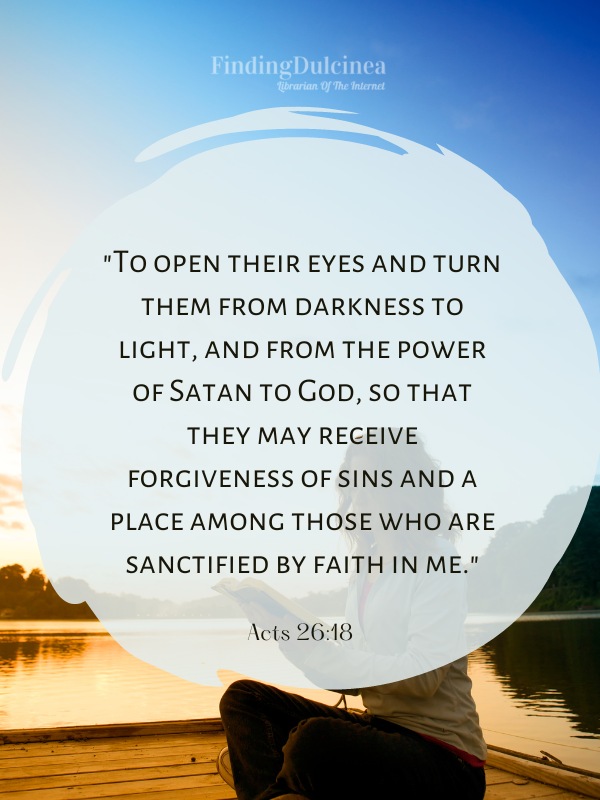Acts 26:18 - Bible Verses About Forgiveness