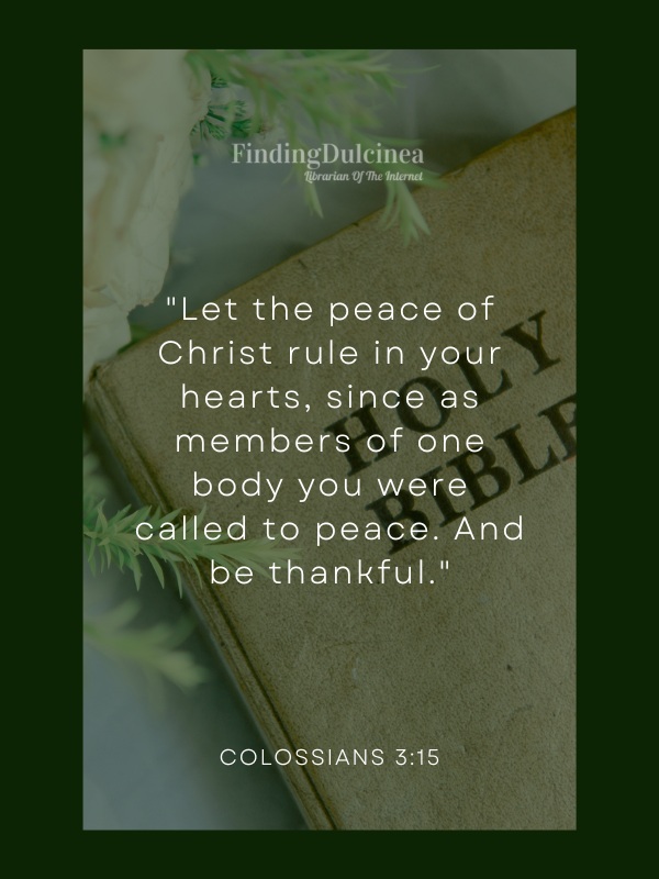 Colossians 3:15 - Bible Verses About Peace