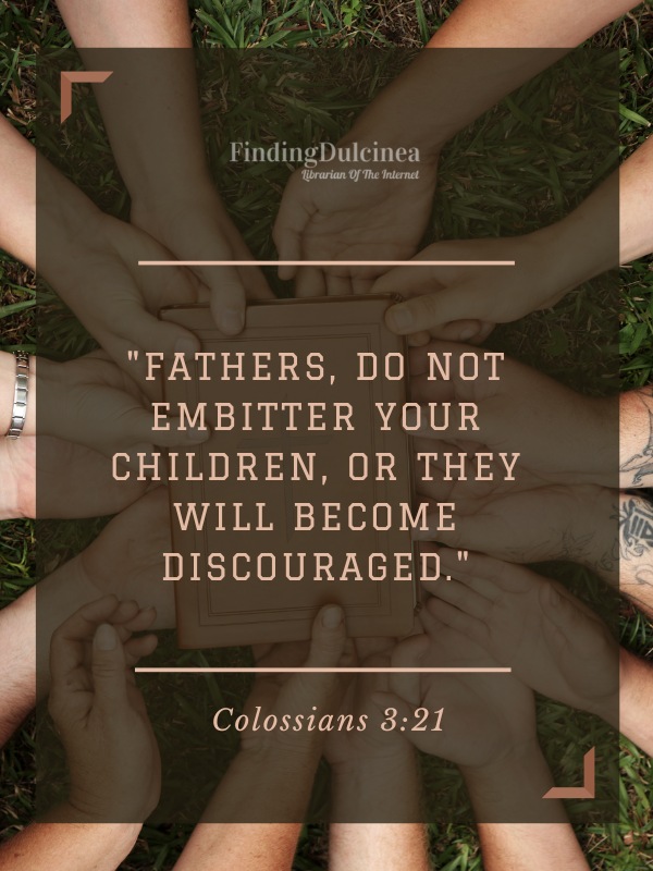 Colossians 3:21 - Bible Verses About Children