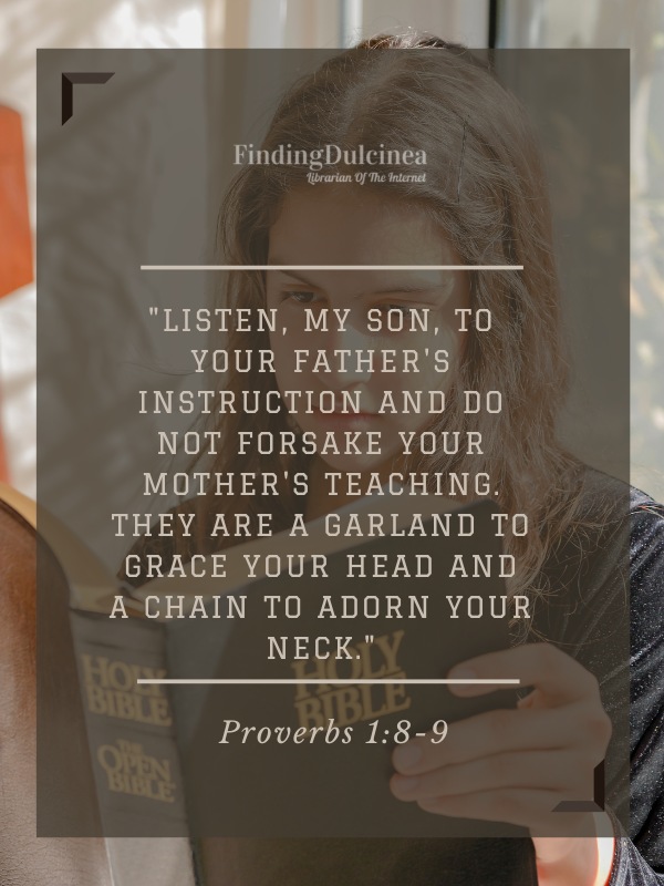 Proverbs 1:8-9 - Bible Verses About Children