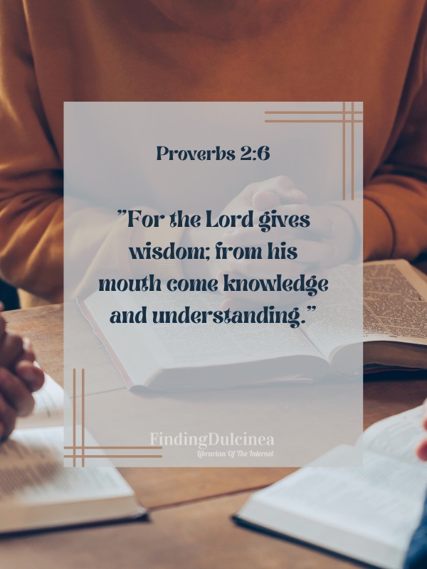 Proverbs 2:6 - Bible Verses About Prayer