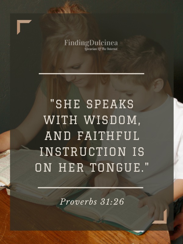 Proverbs 31:26 - Bible Verses About Children