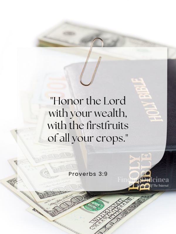 Proverbs 3:9 - Bible Verses About Money