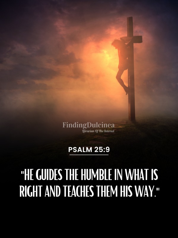 Psalm-25:9 - 120+ Bible Verses About Pride