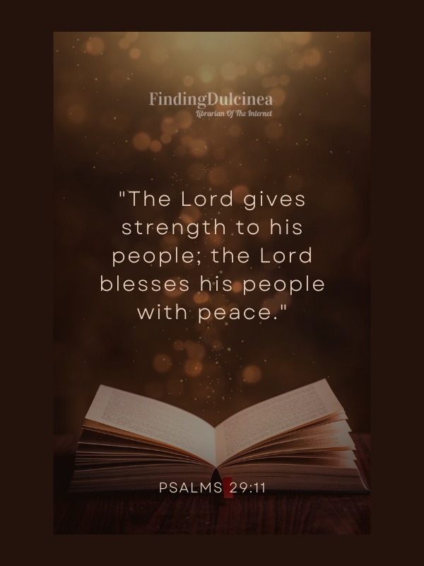 Psalms 29:11 - Bible Verses About Peace