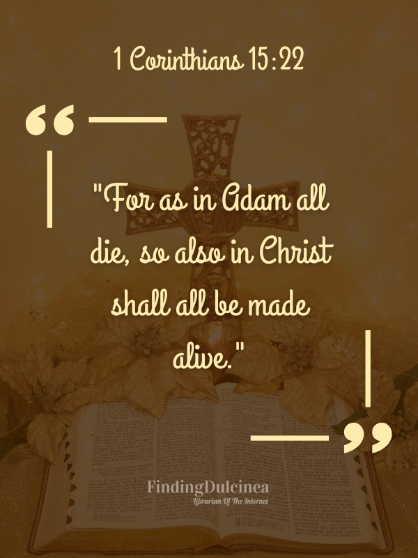 1 Corinthians 15:22 - Bible Verses About Death