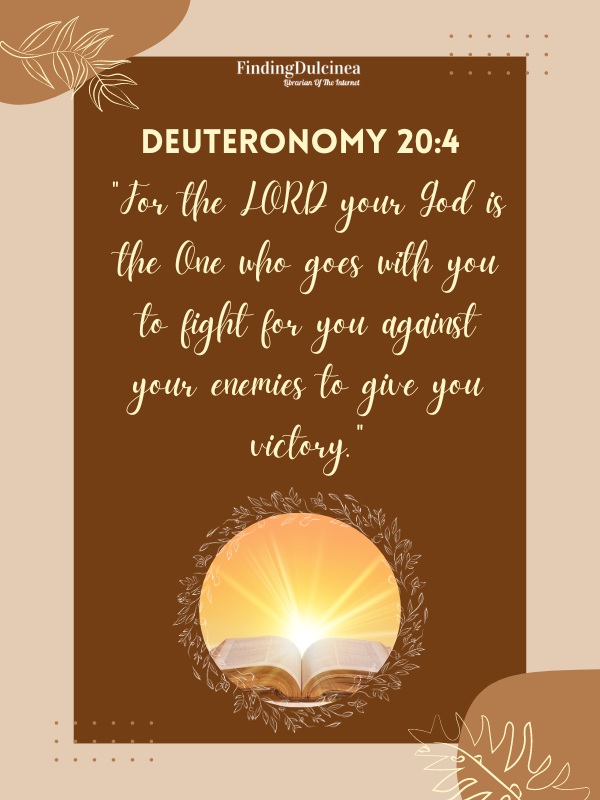 Deuteronomy 20:4 - Bible Verses about Strength in Hard Times