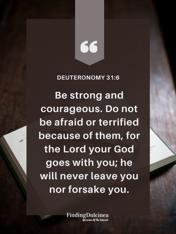 Deuteronomy 31:6 - Bible Verses About Confidence 
