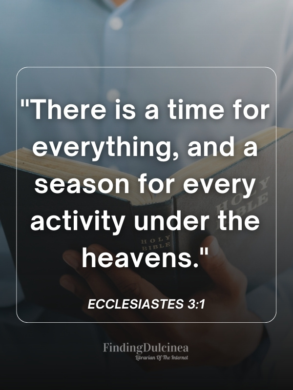 Ecclesiastes 3:1 - Bible verses about fear