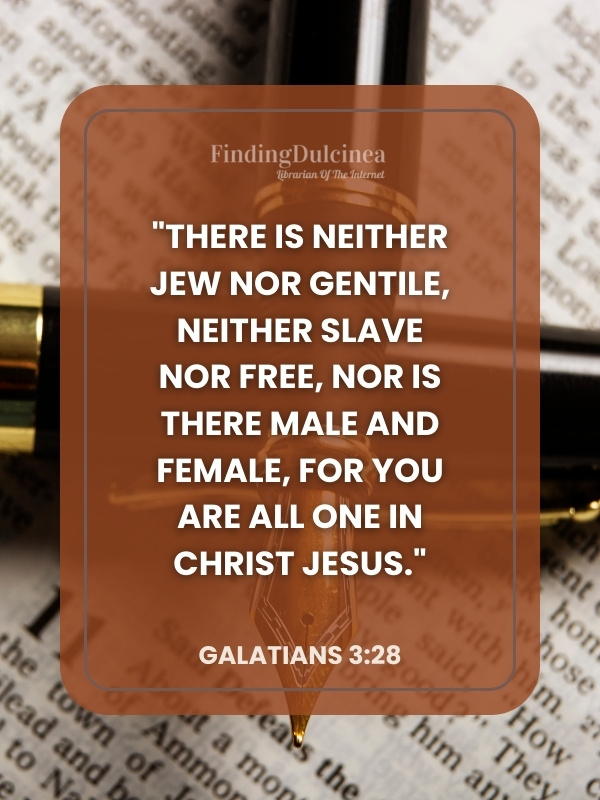 Galatians 3:28 - Bible Verses About Leadership