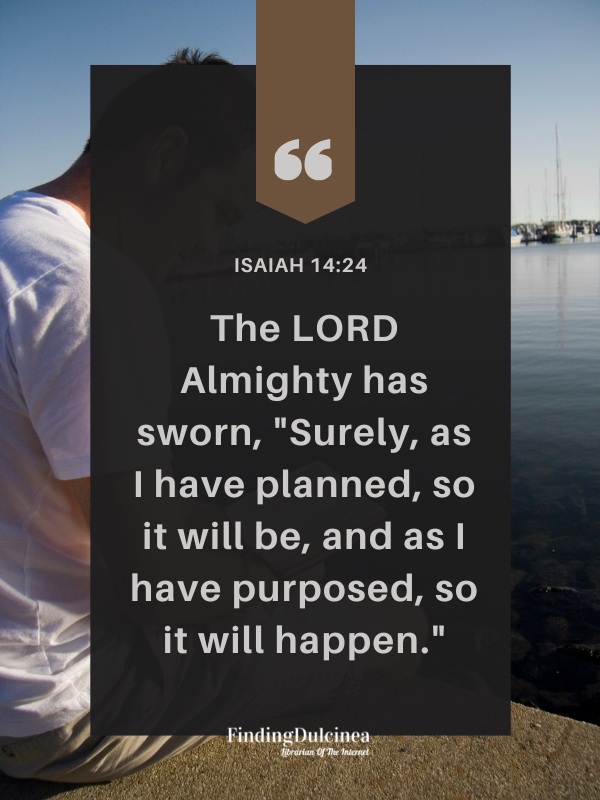 Isaiah 14:24 - Bible Verses About Confidence