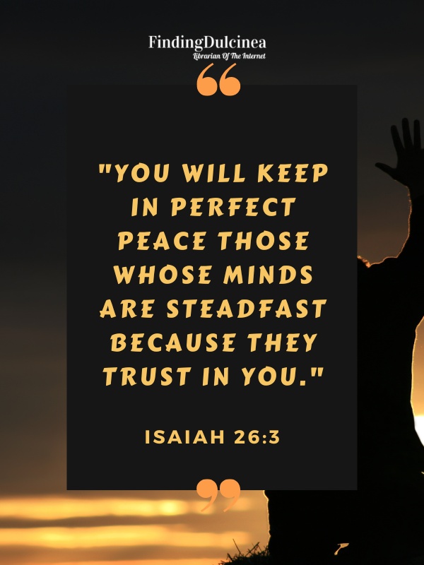 Isaiah 26:3 - Bible Verses About Trusting God