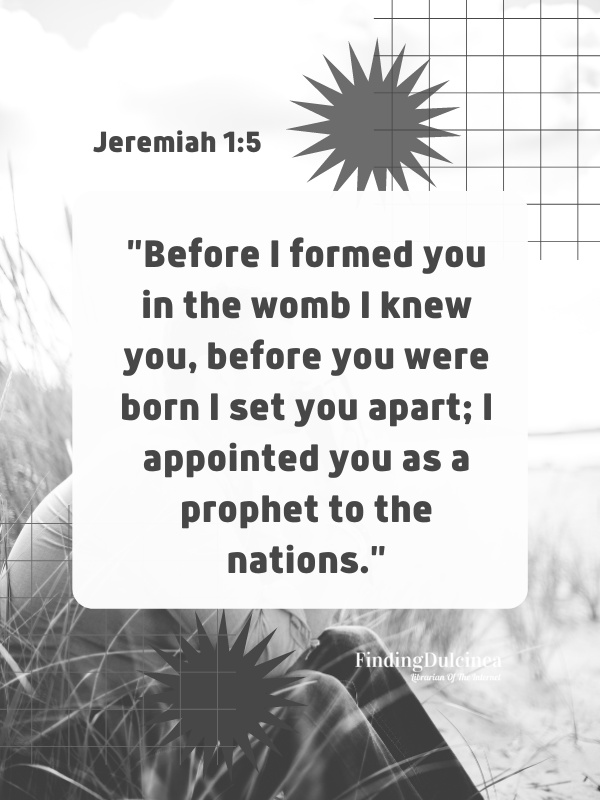 Jeremiah 1:5 - Bible Verses About Abortion
