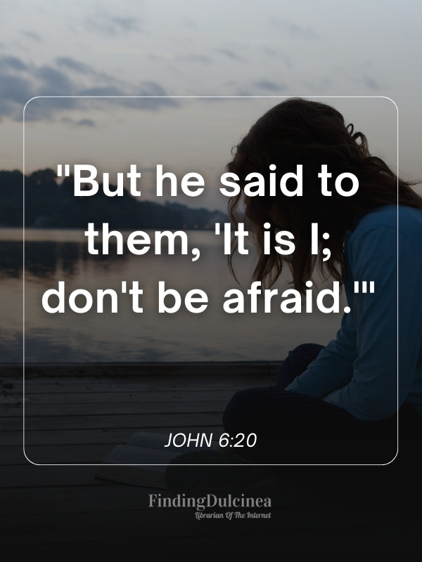 John 6:20 - Bible verses about fear