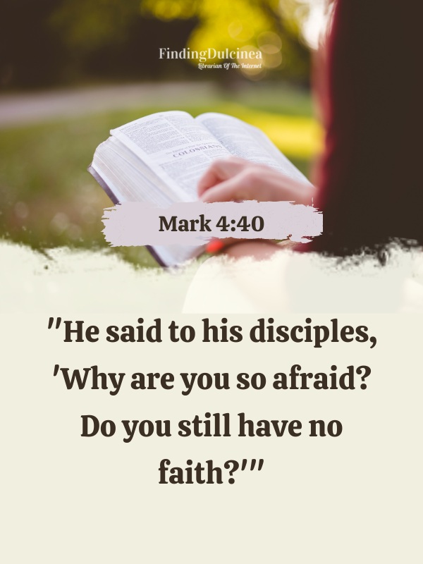 Mark 4:40 - Bible Verses About Faith