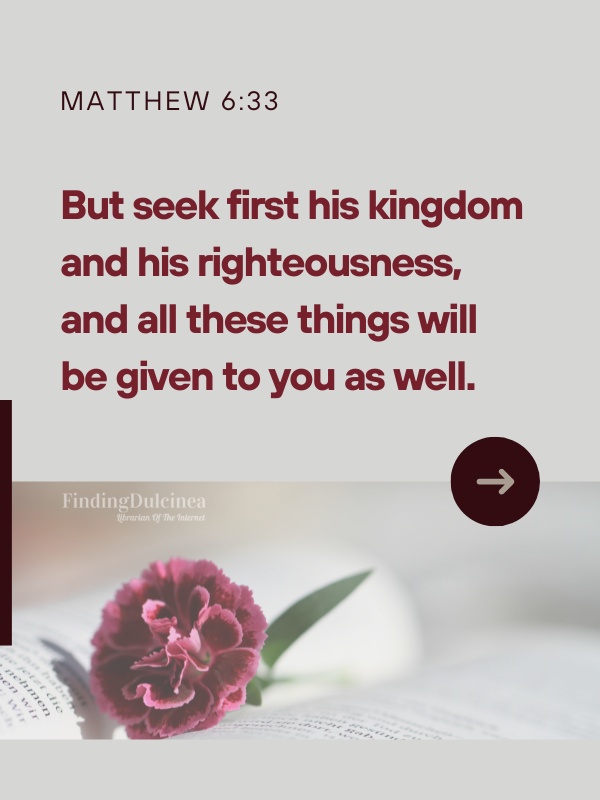 Matthew 6:33 - Bible Verses About Family