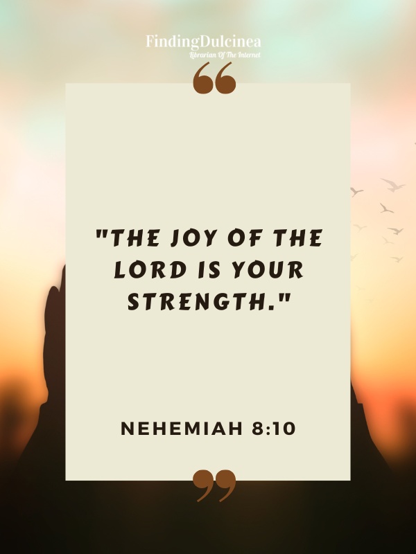 Nehemiah 8:10 - Bible Verses About Trusting God