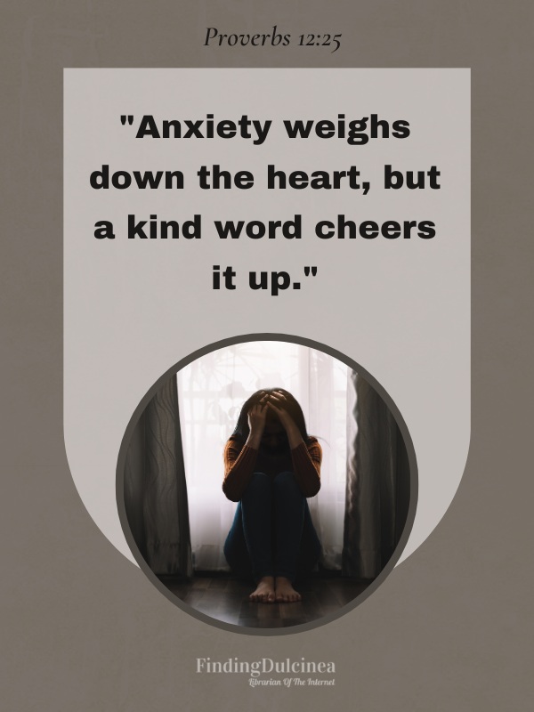 Proverbs 12:25 - Bible Verses about Depression