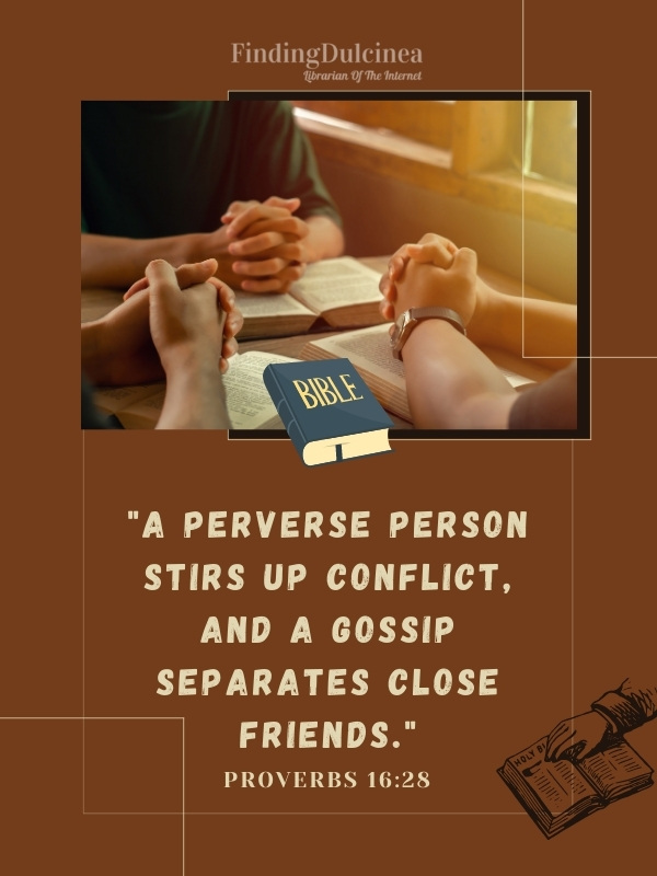 Proverbs 16:28 - Bible Verses About Friendship