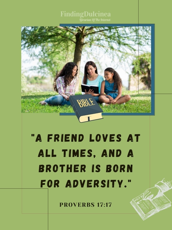 Proverbs 17:17 - Bible Verses About Friendship