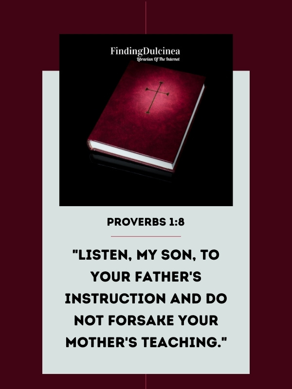 Proverbs 1:8 - Bible Verses About Fathers