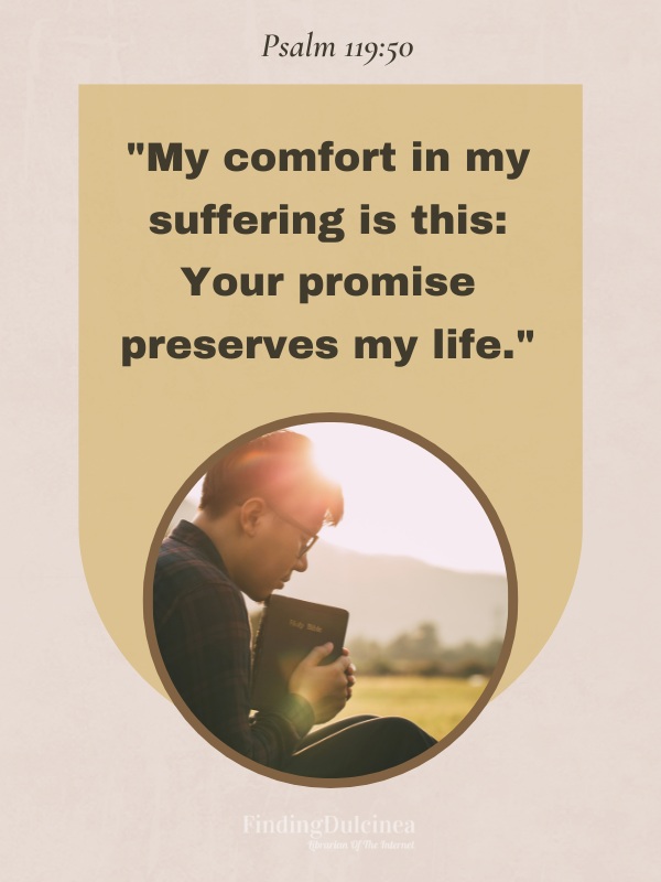 Psalm 119:50 - Bible Verses about Depression