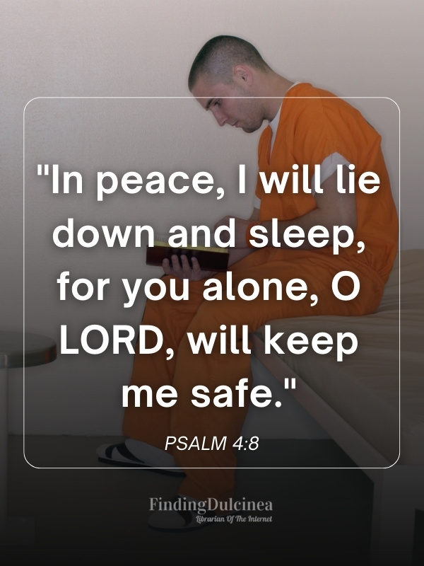 Psalm 4:8 - Bible verses about fear