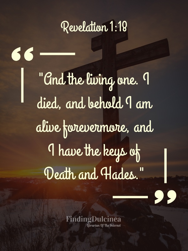 Revelation 1:18 - Bible Verses About Death