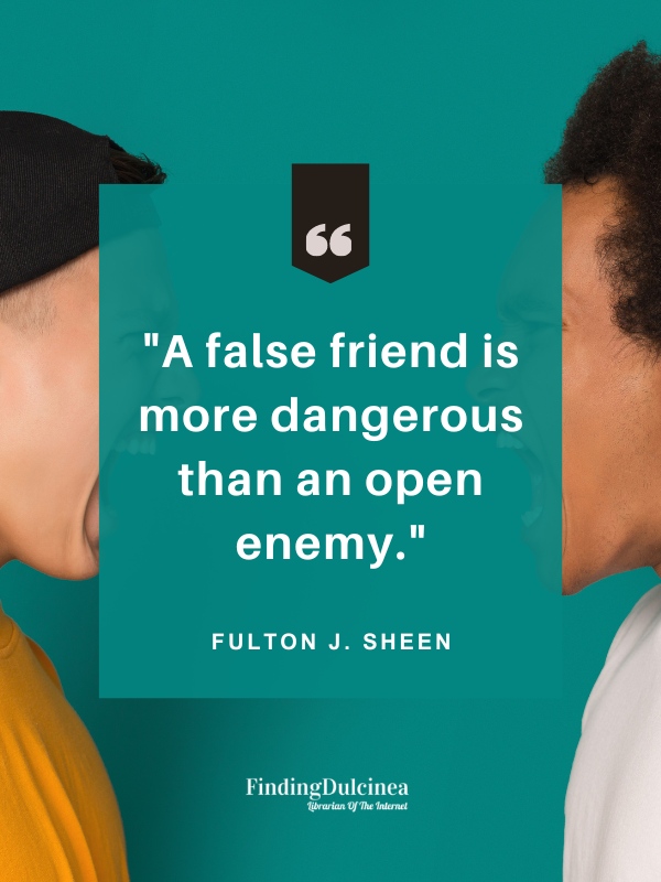 Fulton J. Sheen - Quotes about Fake Friends