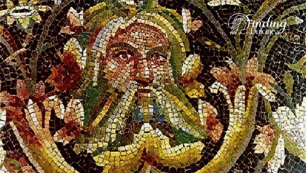 Mosaic Of Fables Highlighting Presence Of Aeolus