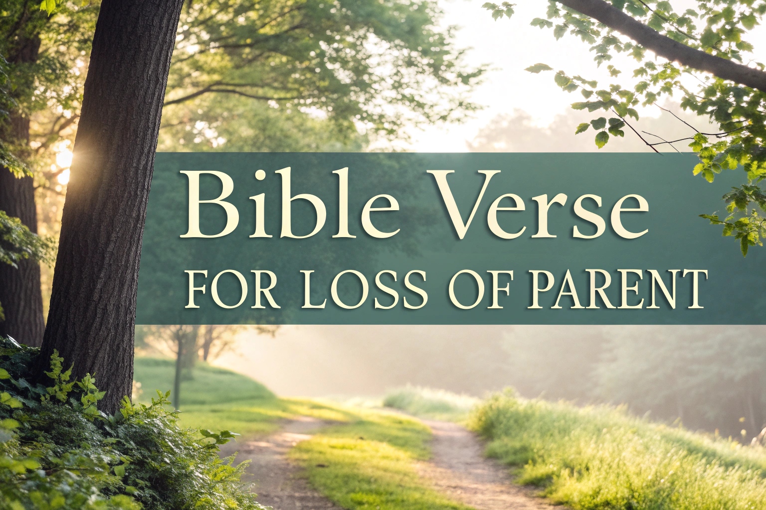 bible verse for loss of parent