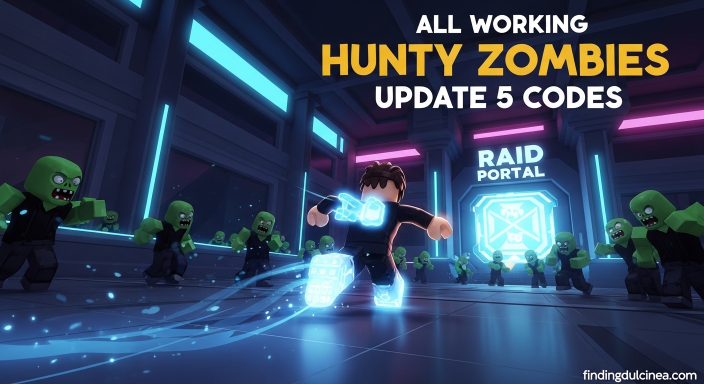 Active Hunty Zombies Update 5 Codes List (November 2025)