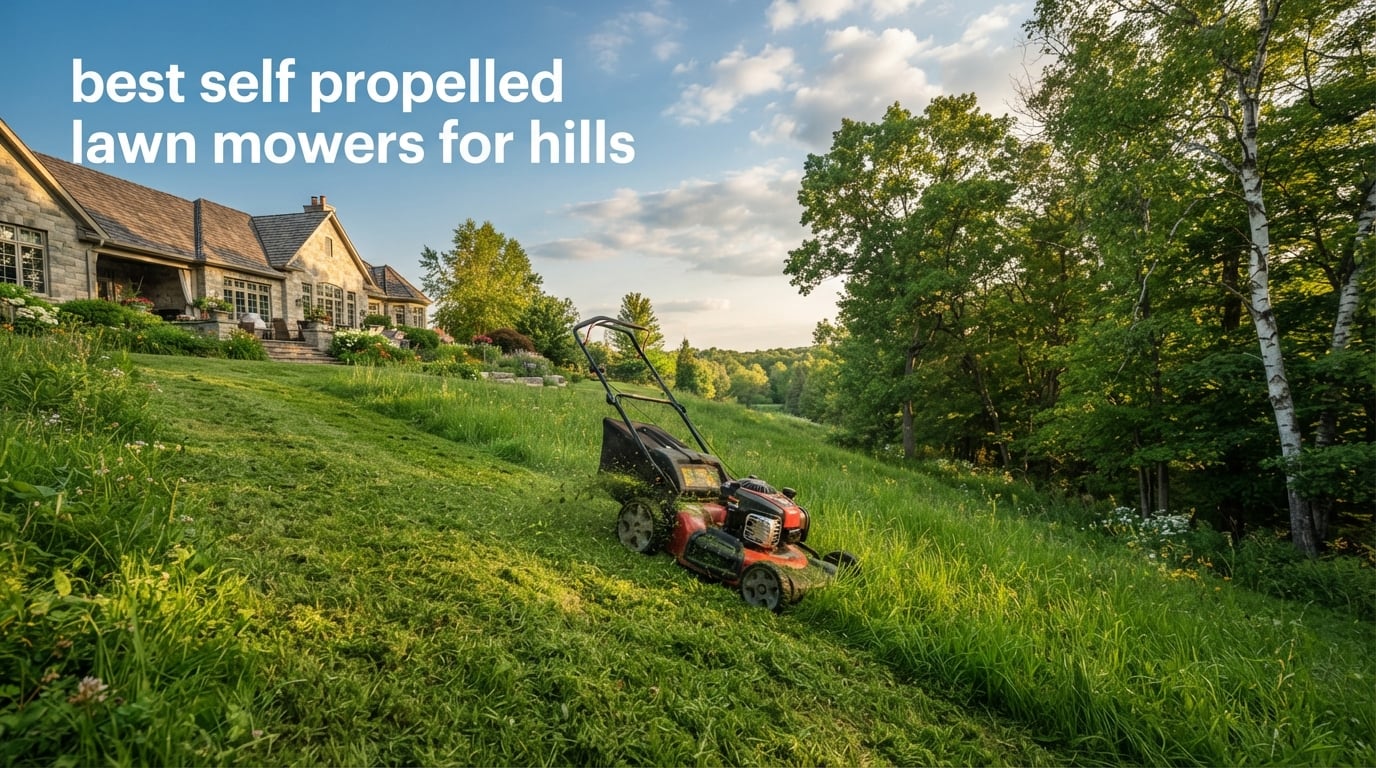best self propelled lawn mowers for hills