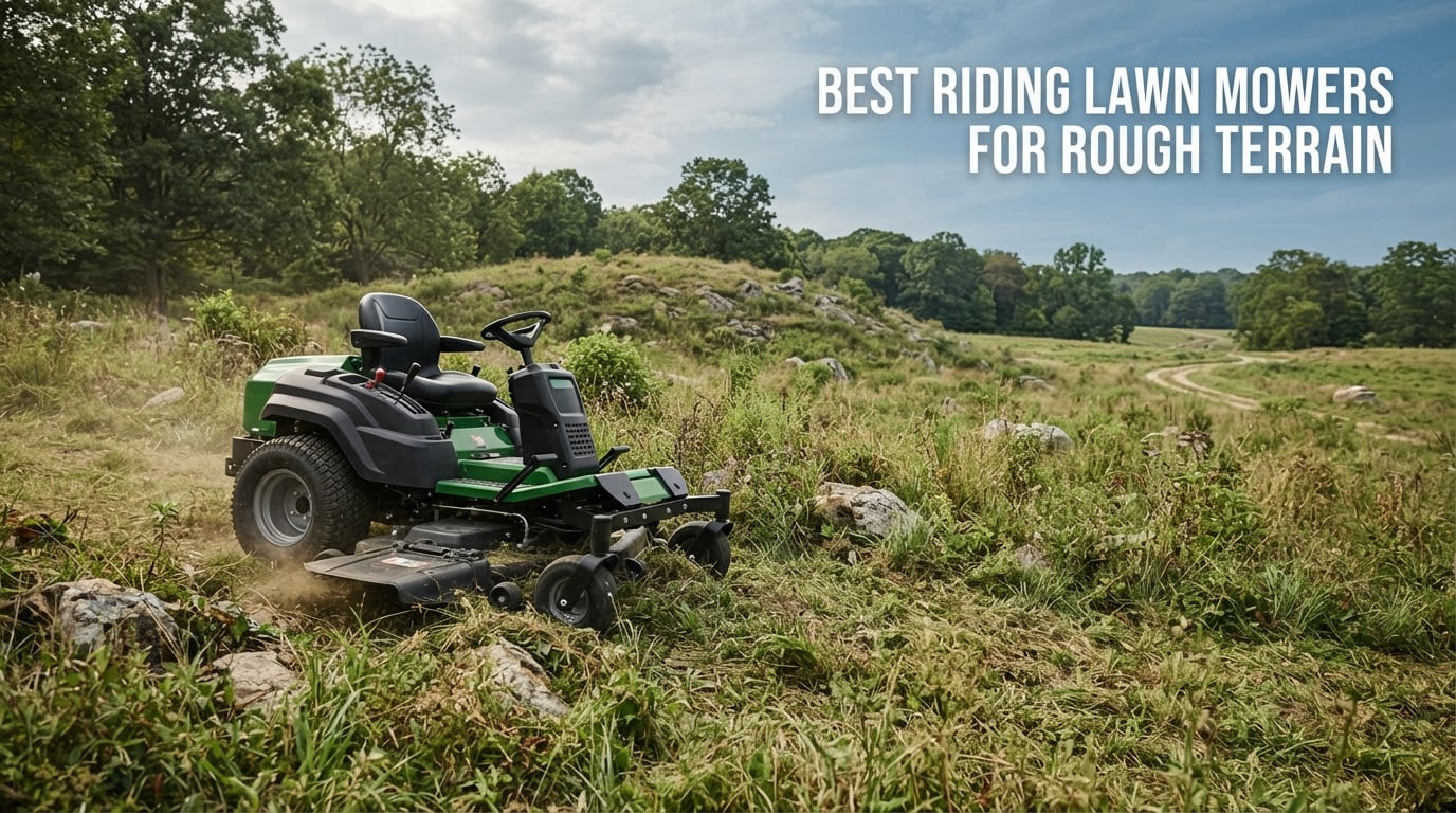 best riding lawn mowers for rough terrain