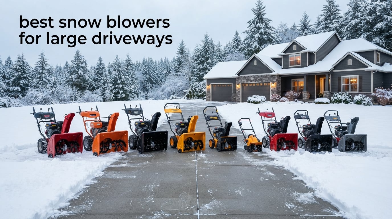 best snow blowers for large driveways
